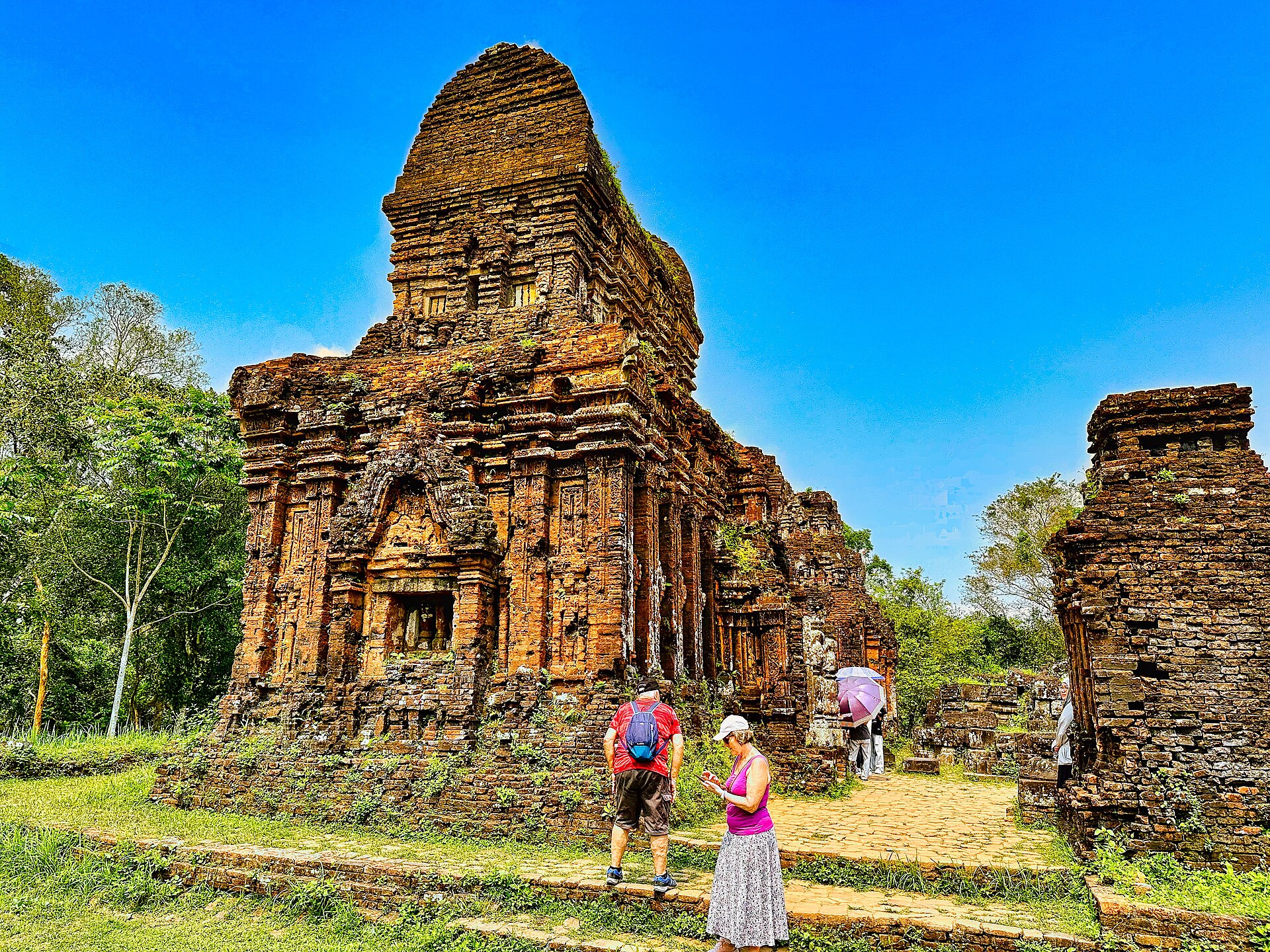 One of the surviving temple groups